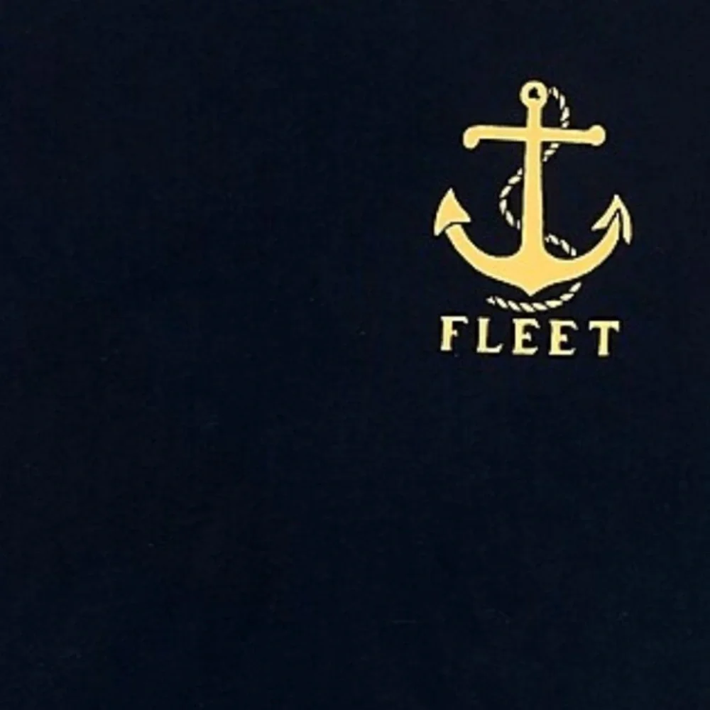 J.Crew Men’s Fleet Anchor Graphic Tee Navy Blue NWOT